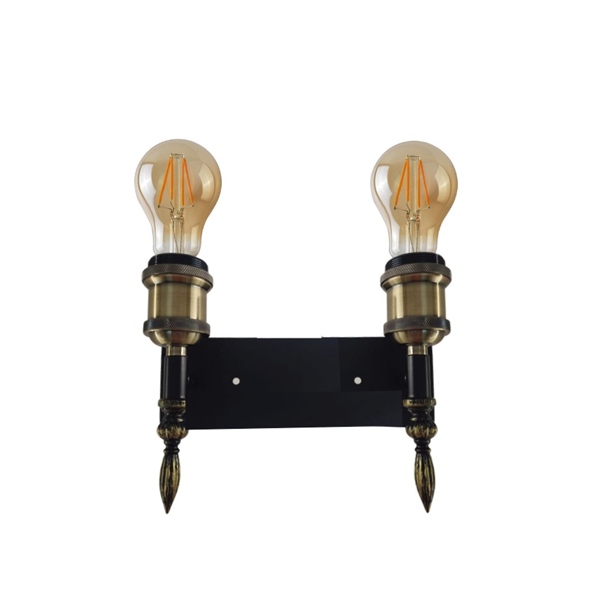 WANT - Apliqué Doble Soquete Vintage Porta E-27 Irena