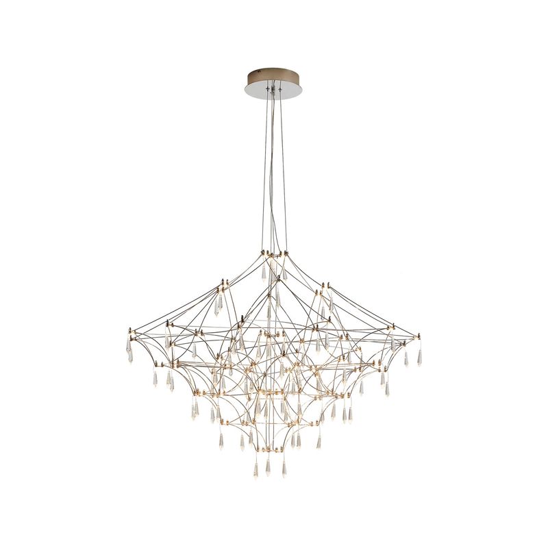 LED STUDIO - LÁMPARA COLGANTE LED STUDIO CRYSTAL 21W LUZ CÁLIDA DORADA