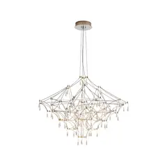 LED STUDIO - LÁMPARA COLGANTE CRYSTAL 21W LUZ CÁLIDA DORADA