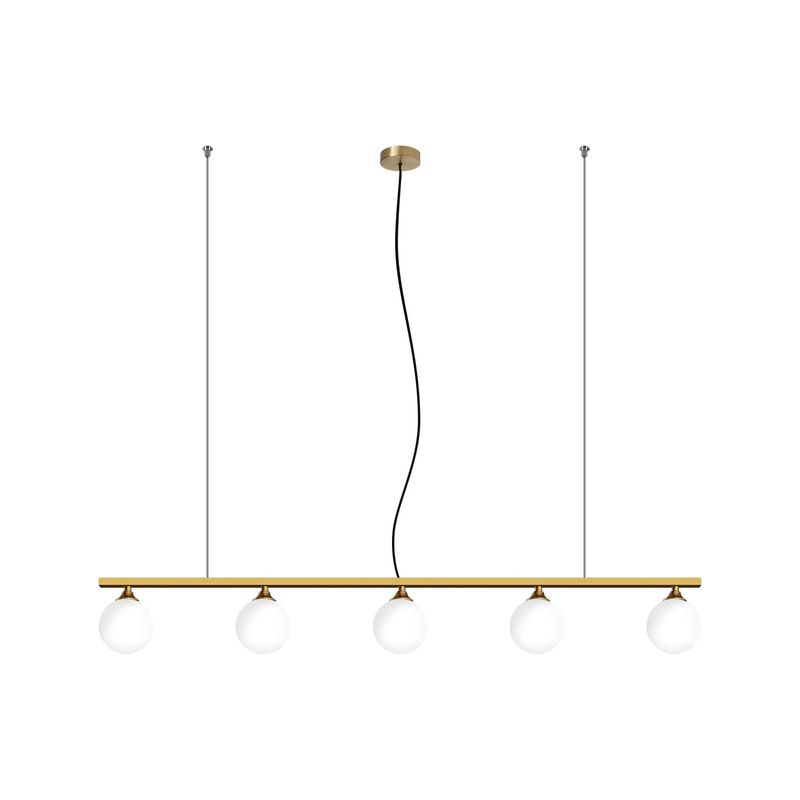 LED STUDIO - LÁMPARA COLGANTE LED STUDIO BUBBLE LINEAL (SIN G9) DORADO