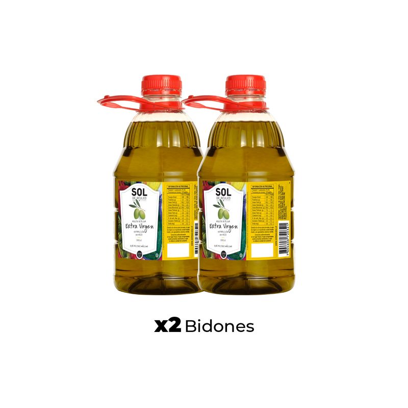 SOL DE ACULEO - Aceite de Oliva extra virgen Sol de Aculeo Blend 2 x 2000 ml