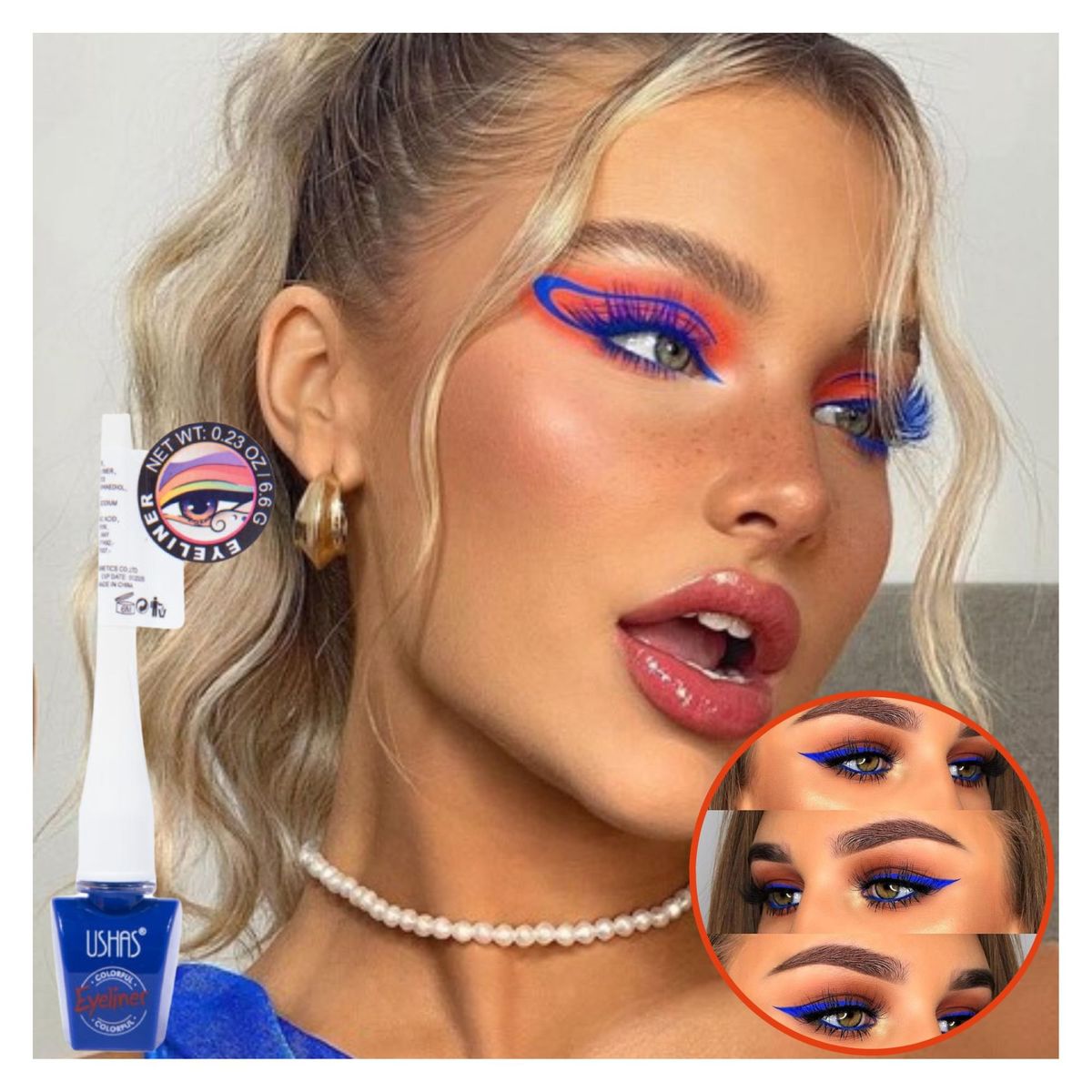 KISS BEAUTY - Delineador de ojos liquido colorfull