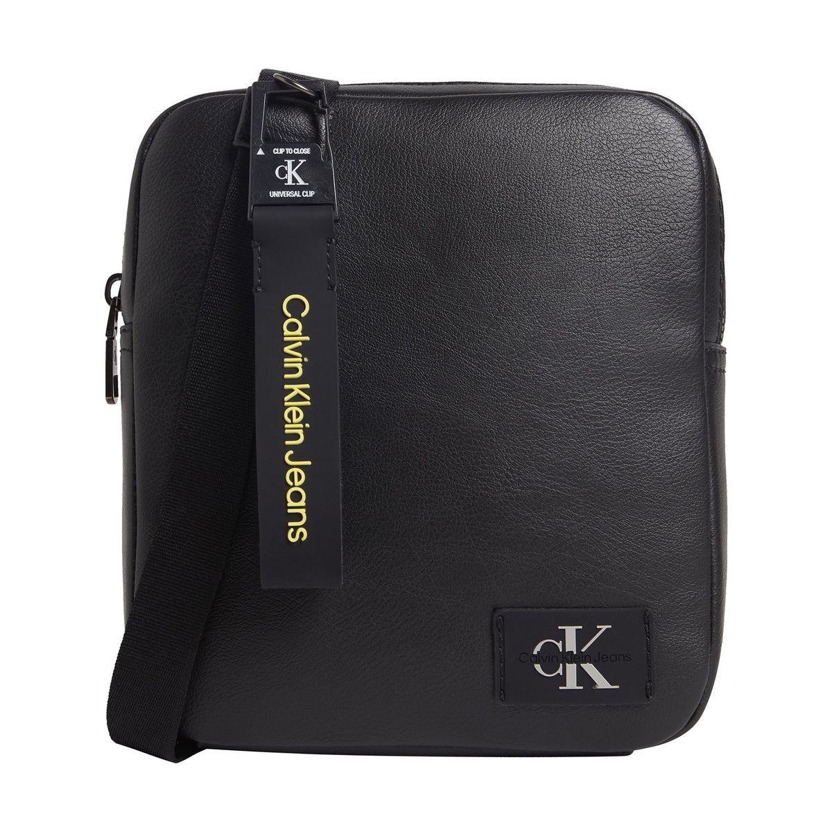 CALVIN KLEIN - Cartera Tagged Reporter Negro Calvin Klein