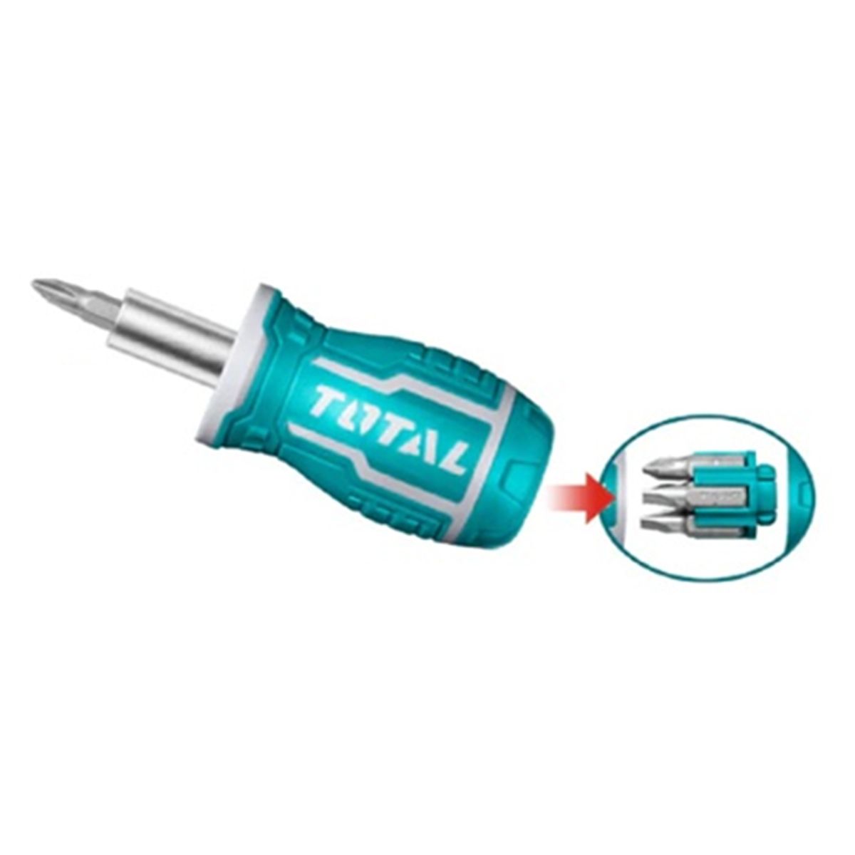 TOTAL TOOLS - Kit Destornillador 8 En 1 Total Tacsds0706