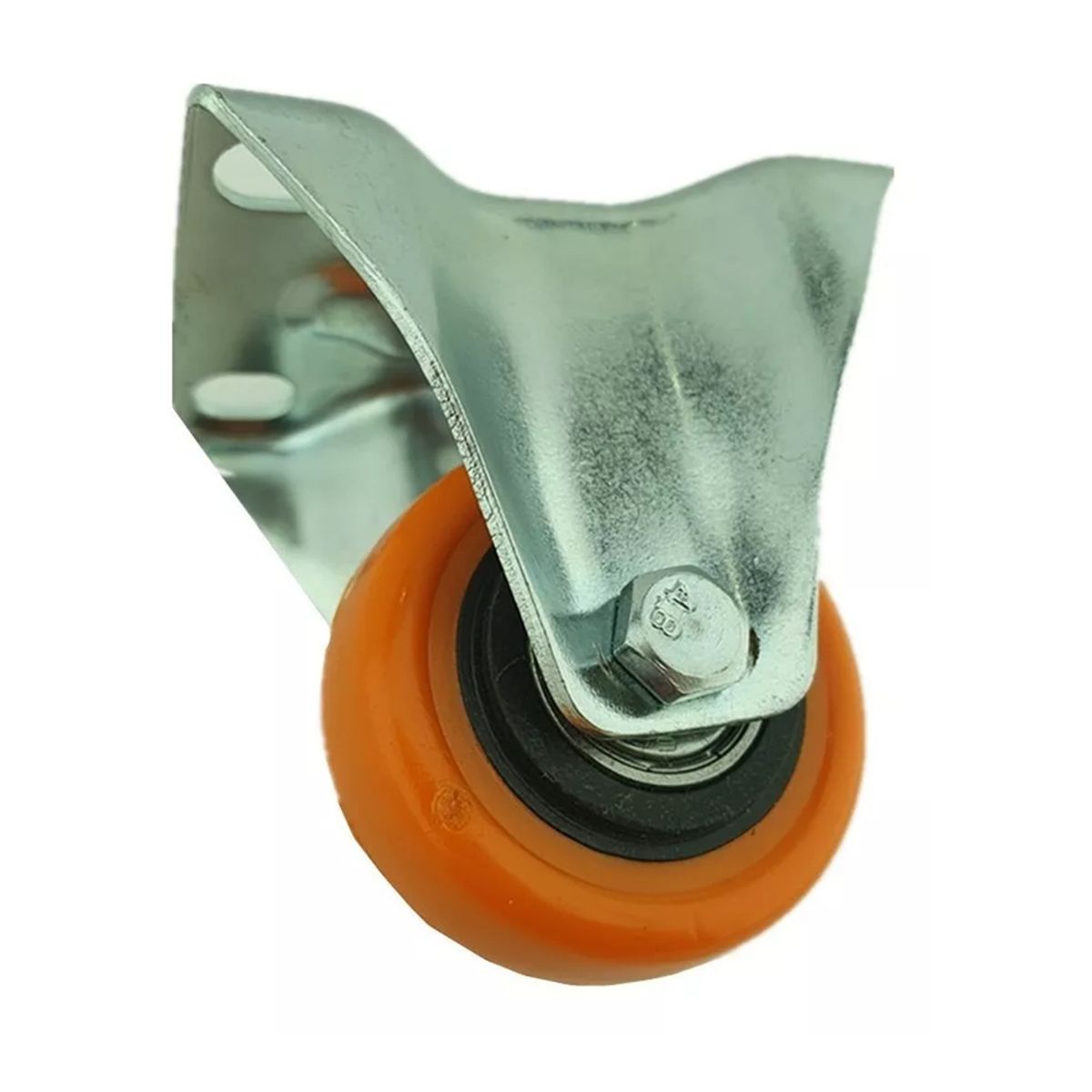 GENERICO - Rueda Naranja Fija 2 Pulgadas