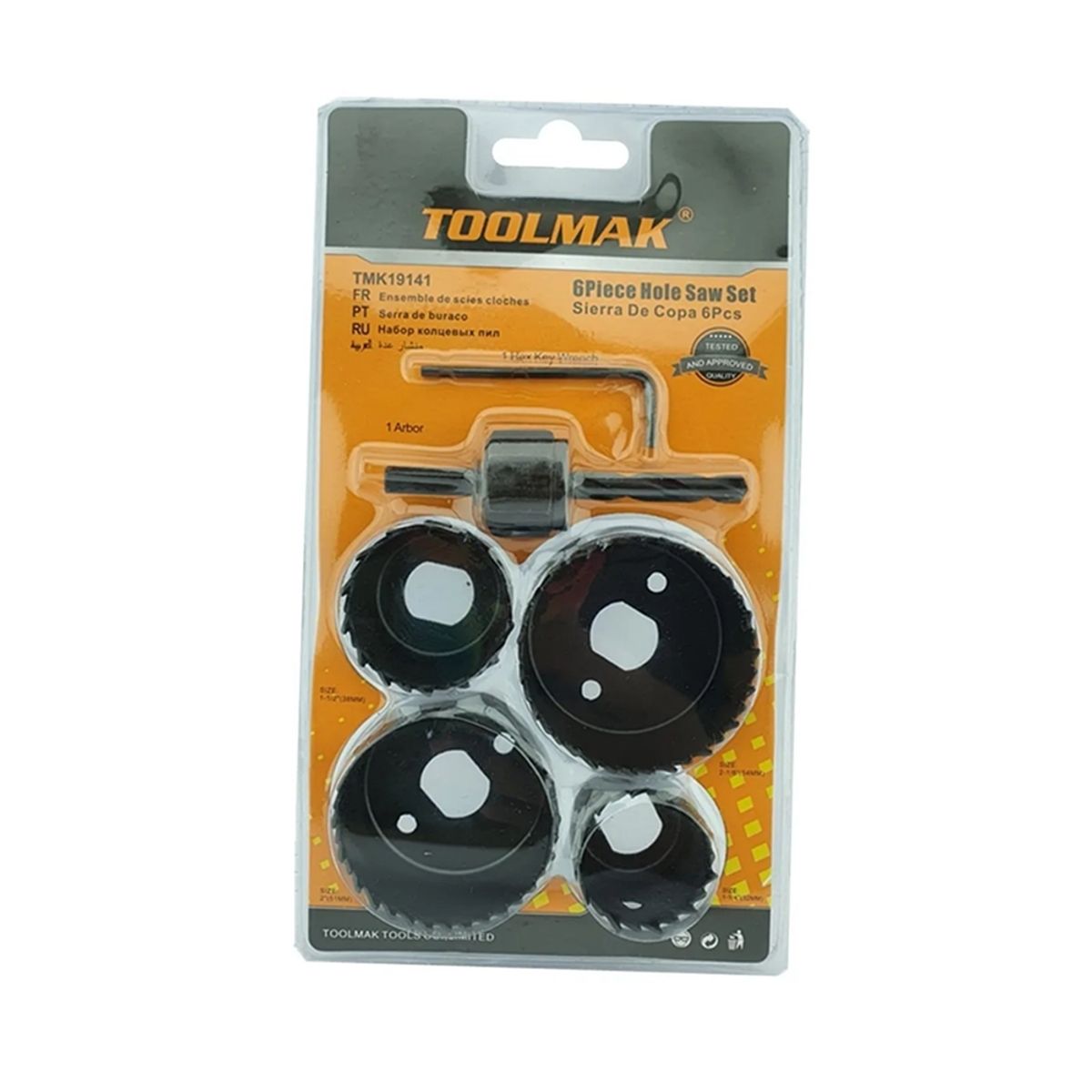 GENERICO - Kit Set Jgo De Hoja De Sierra Copas Para Madera 6 Piezas Tmk