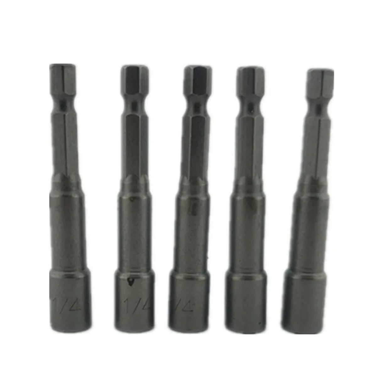 GENERICO - Juego De Adaptadores 1/4 Punta Magnetica 5 Piezas Toolmak