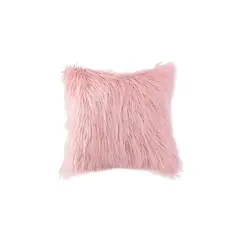 GENERICO - Pack de Funda para Cojínes - 2 Piezas Pelo Largo Rosado