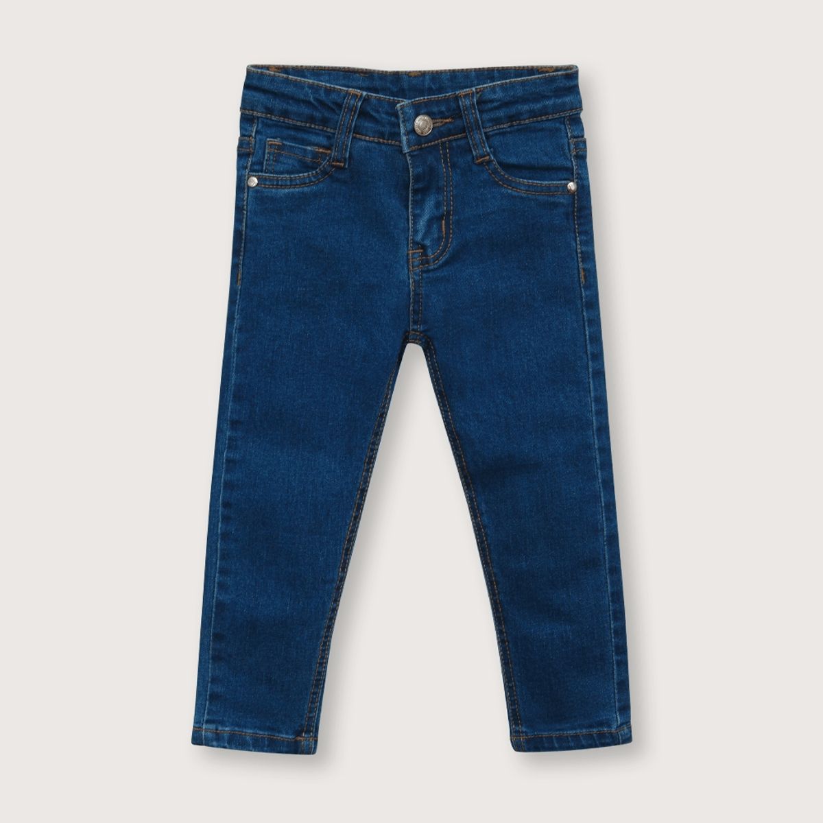 OPALINE - Jeans de niña esencial navy (6 meses a 4 años)
