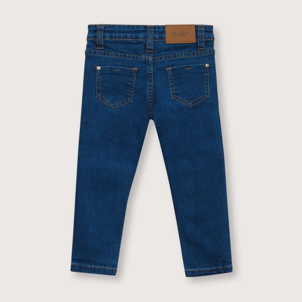 OPALINE - Jeans de niña esencial navy (6 meses a 4 años)