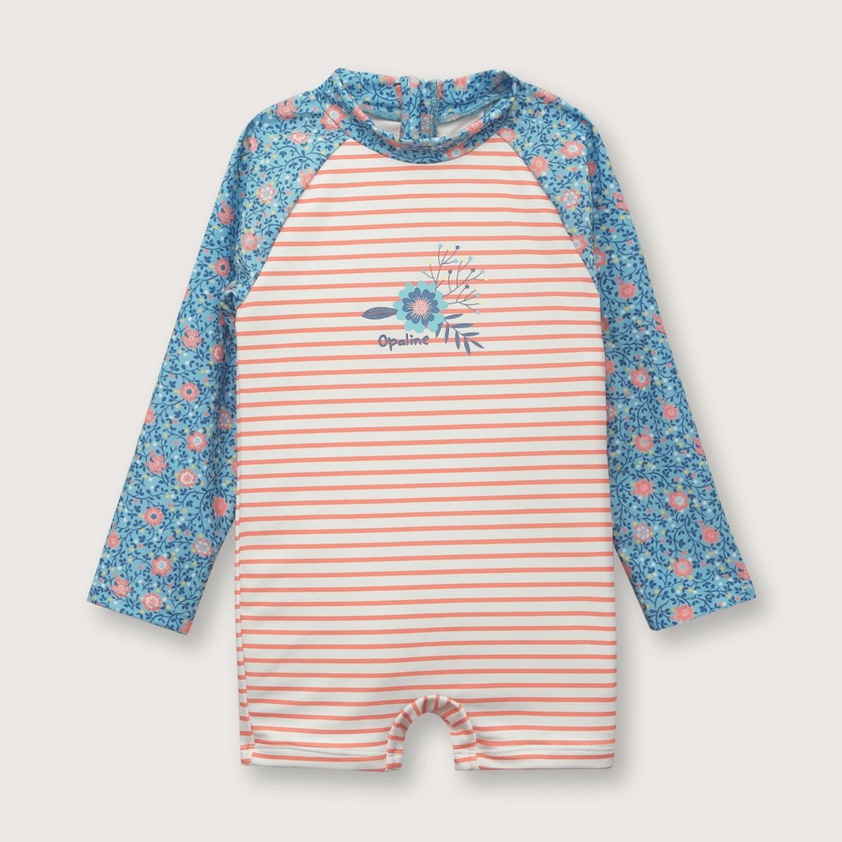 OPALINE - Traje de baño de niña UV rose (6 meses a 4 años).