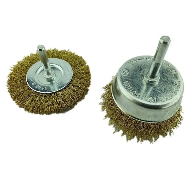 GENERICO - Kit Set Juego De Escobillas Redondas 2 Piezas Toolmak