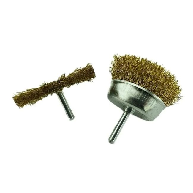 GENERICO - Kit Set Juego De Escobillas Redondas 2 Piezas Toolmak