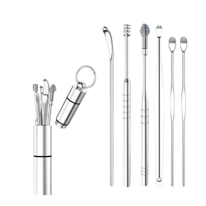 KUANGYE - Limpiadores De Oídos Cureta Removedor Cerumen Extractor Cera