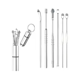 KUANGYE - Limpiadores De Oídos Cureta Removedor Cerumen Extractor Cera