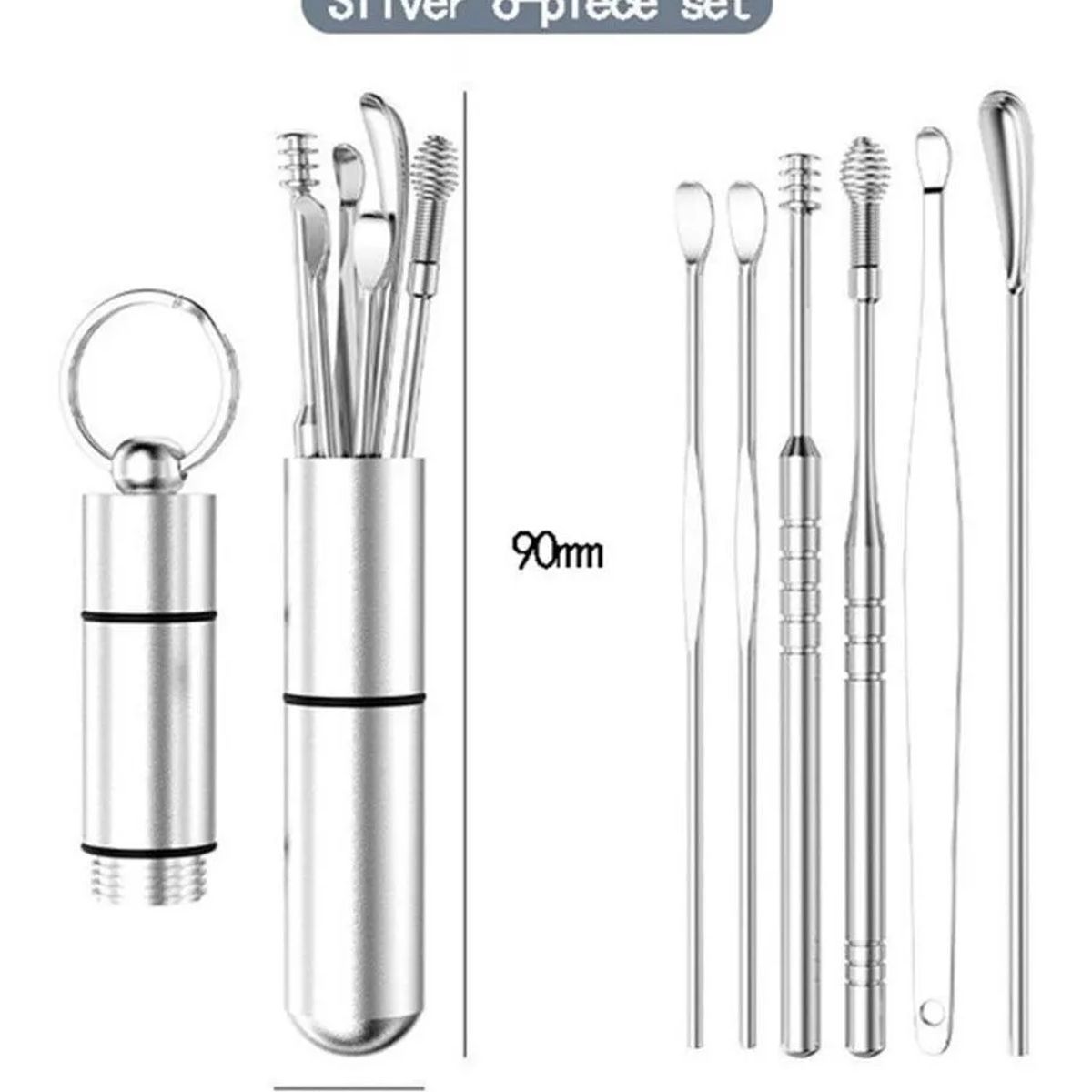 KUANGYE - Limpiadores De Oídos Cureta Removedor Cerumen Extractor Cera