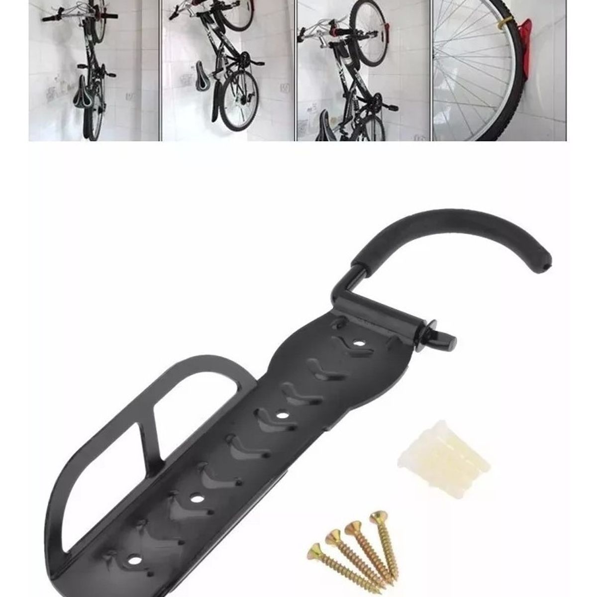 GENERICO - Soporte Porta Bicicleta Para Muralla Colgador De Bicicleta