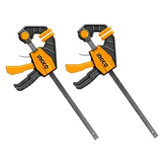 INGCO - Pack 2 Prensa Rapida Madera Carpintero 18 Pulgadas