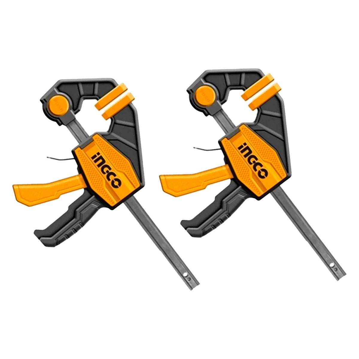 INGCO - Pack 2 Prensa Rapida Madera Carpintero 6 Pulgadas