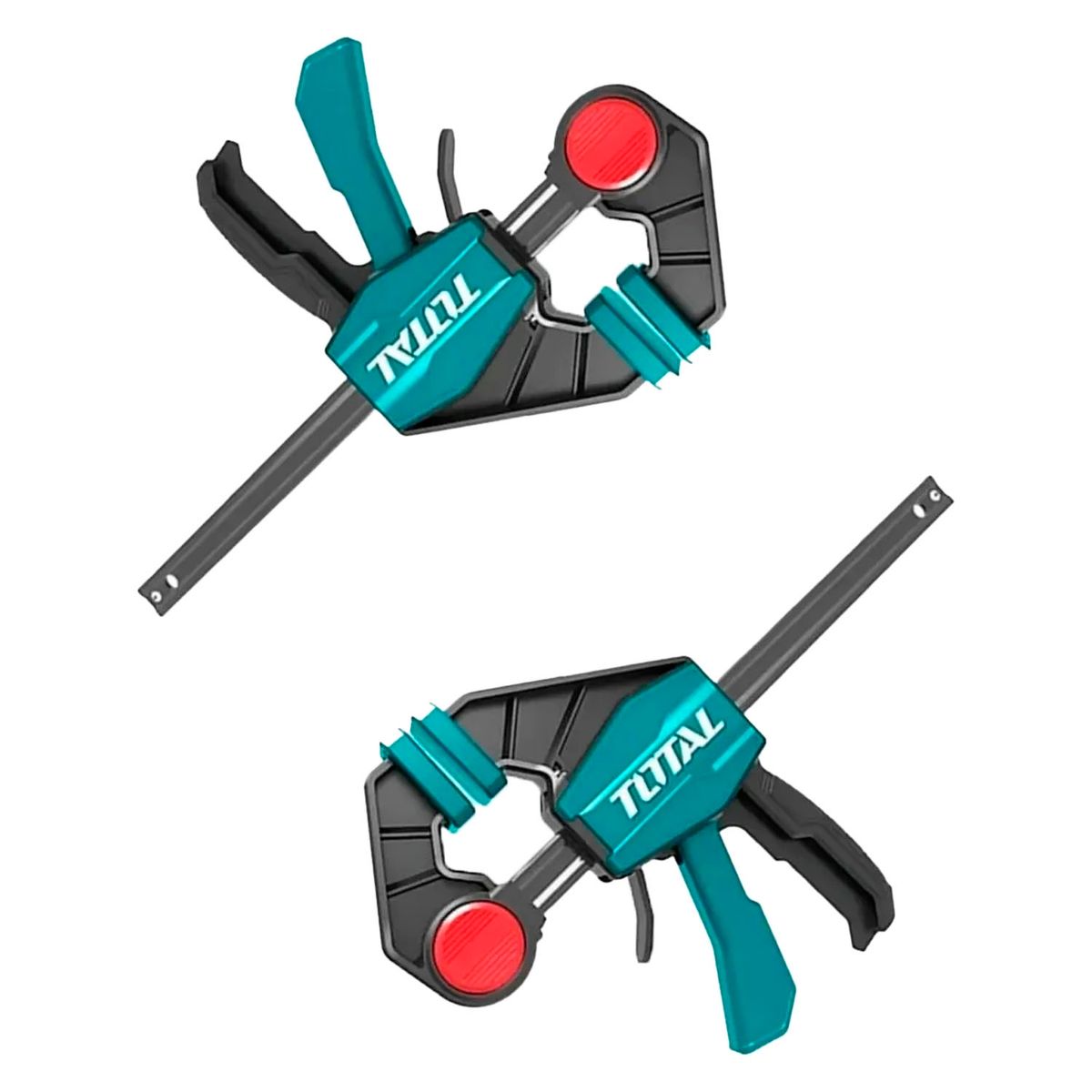 TOTAL TOOLS - Pack 2 Prensa Rapida Madera Carpintero 6 Pulgadas