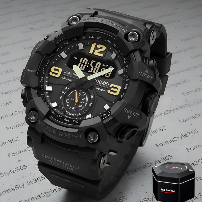 SKMEI - Reloj De Hombre Deportivo Tactico Análogo Digital SKMEI
