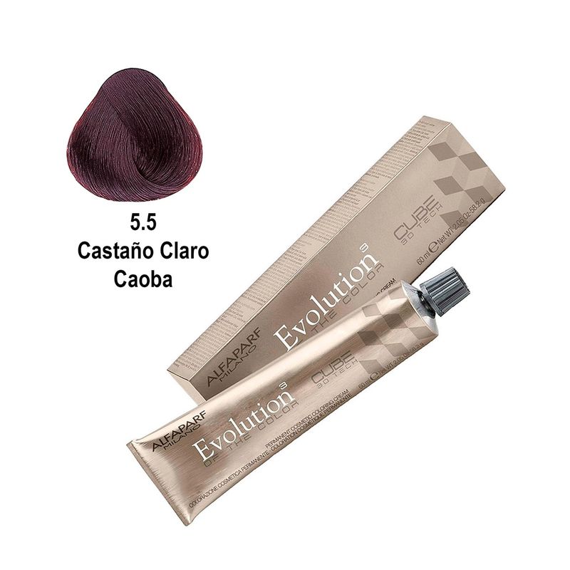 ALFAPARF MILANO - Alfaparf Evolution Coloración Profesional 5.5 Castaño Claro Caoba