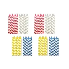 PASTELERIUS - Set 48 Velas De Cumpleaños Vela Decorativa Vela De Torta