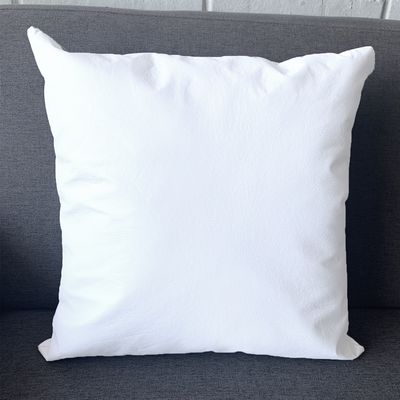 Imagen 2 del producto Cojin Decorativo EcoCuero Blanco 50x50 Relleno.