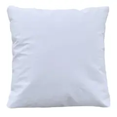 ELIZABETH PEPER - Funda Cojin Decorativo EcoCuero Blanco 50x50.