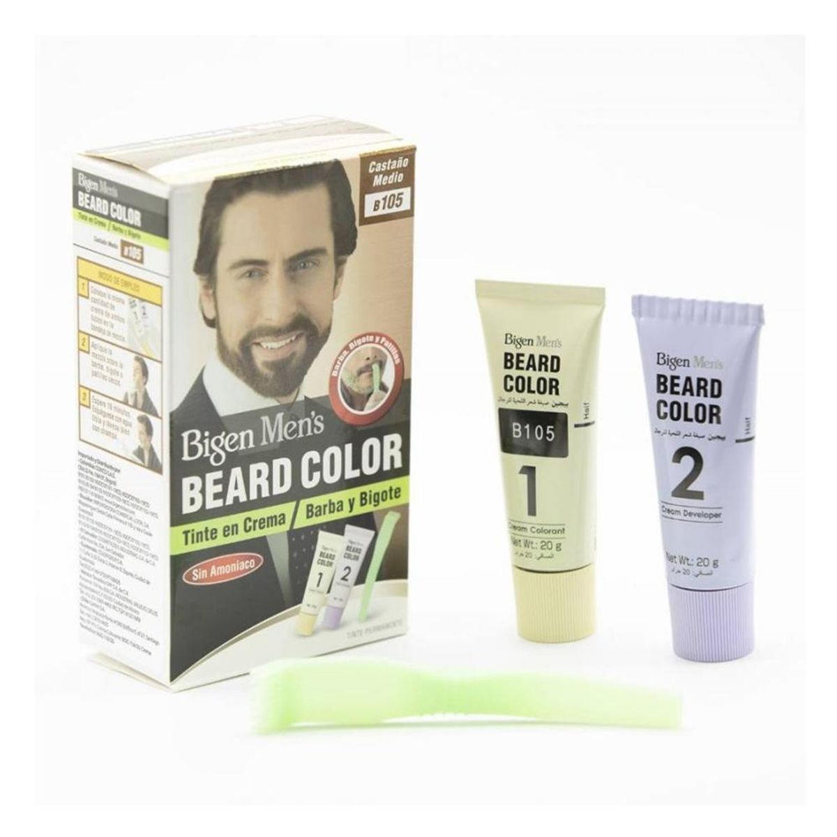 BIGEN - Tinte Para Barba Beard Color #B105 Castaño Medio BIGEN