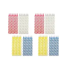 PASTELERIUS - Set 72 Velas De Cumpleaños Vela Decorativa Vela De Torta
