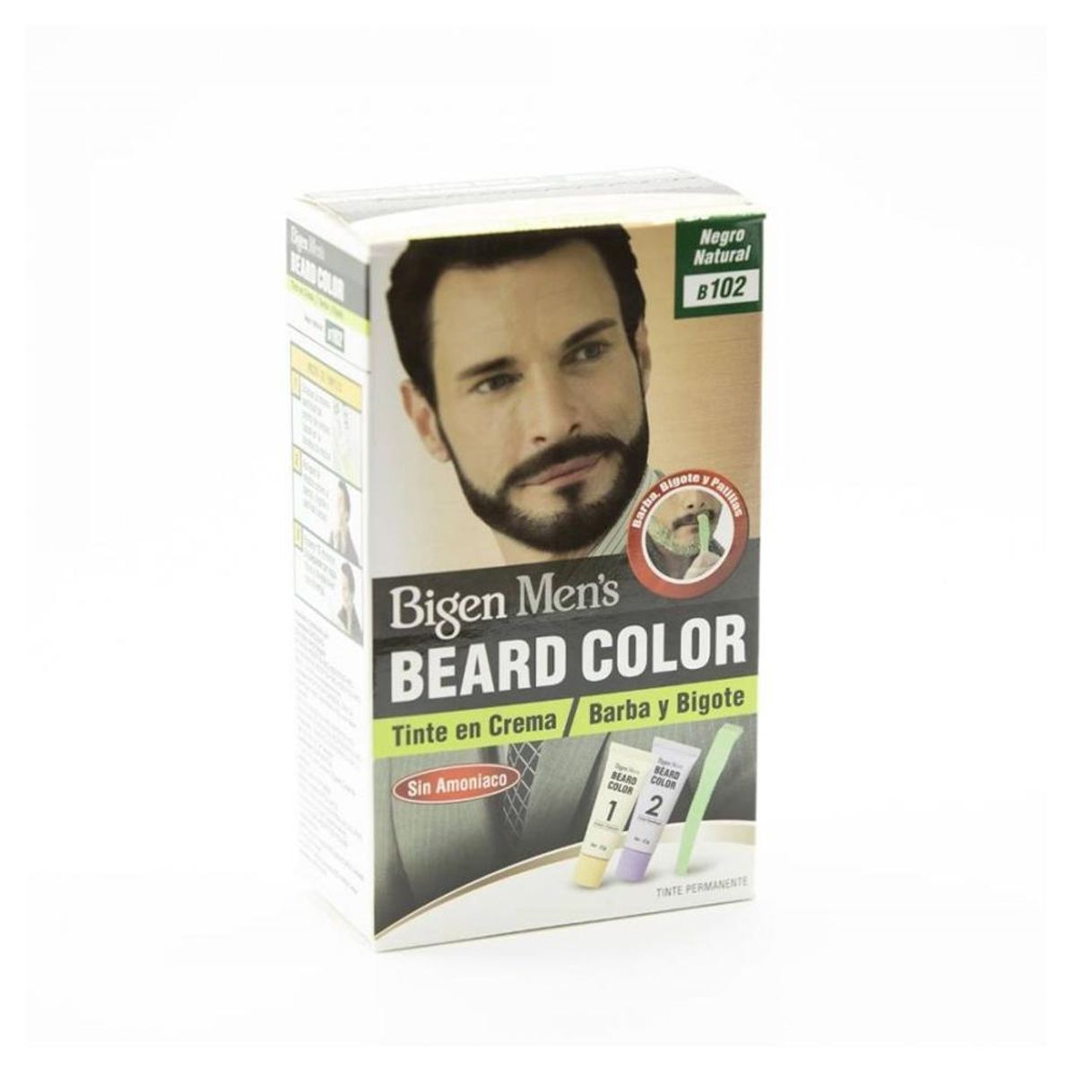 BIGEN - Tinte Para Barba Beard Color B102 Negro Natural