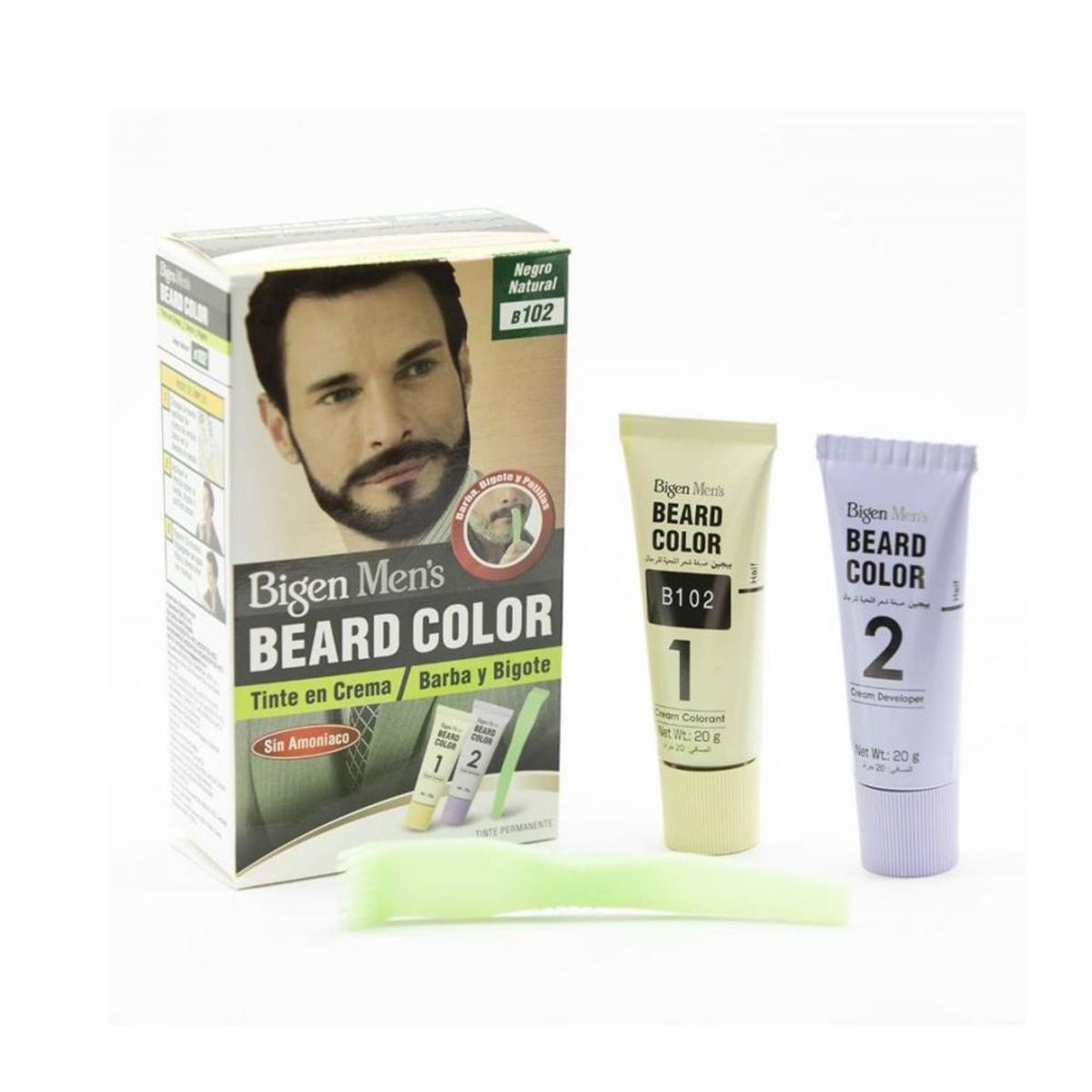 BIGEN - Tinte Para Barba Beard Color B102 Negro Natural