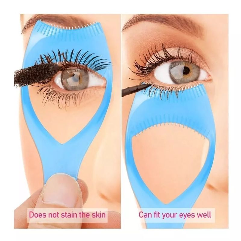 GENERICO - X10 Mascara Pestañas Ojos Encrespador Pestaña Plantilla 3en1