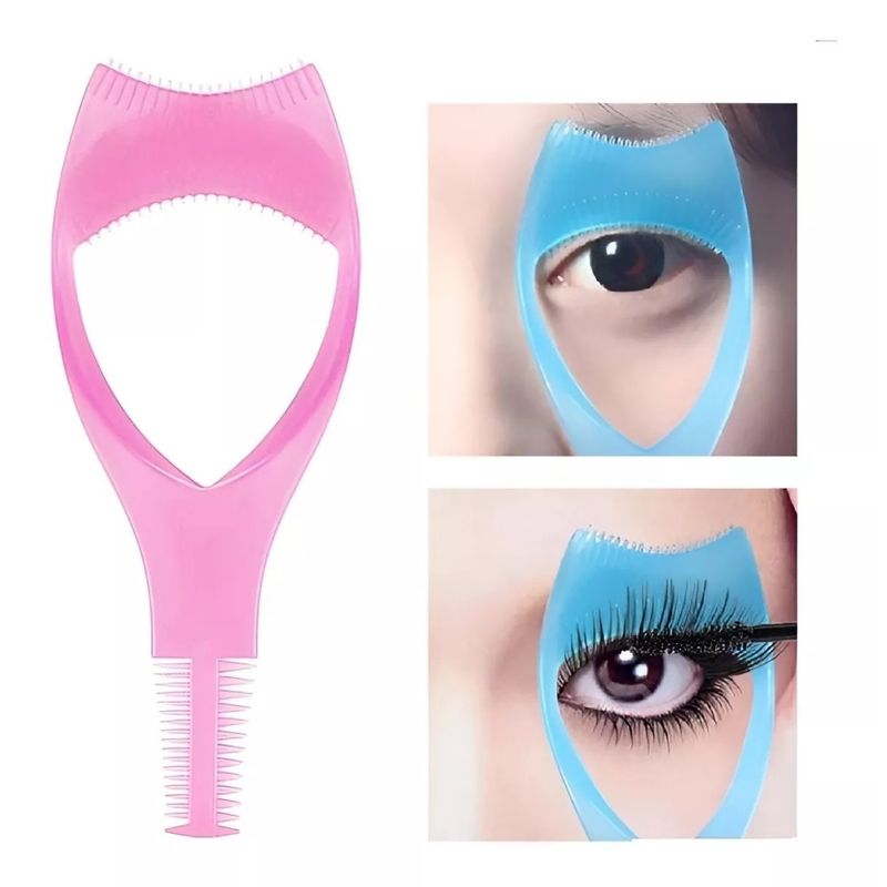 GENERICO - X10 Mascara Pestañas Ojos Encrespador Pestaña Plantilla 3en1