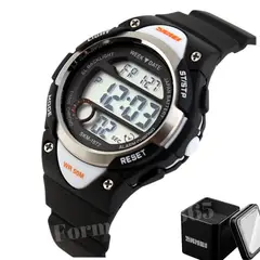 SKMEI - Reloj Niño Deportivo Digital Alarma Luz Cronometro