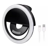 Aro De Luz Led Selfie Con 3 Modos Iluminación Usb