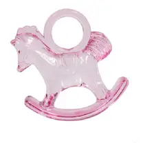 GENERICO - RECUERDO BABY SHOWER CABALLITO ROSADO 12 UNIDADES