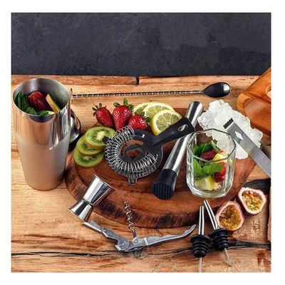 Imagen 2 del producto Set Bartender Sacacorchos Destapador Coctelera 10 Piezas
