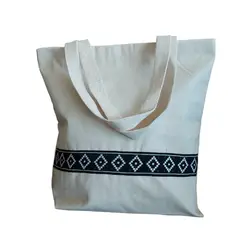 AZENTTO - BOLSA DE TELA ECOLOGICA CON MOTIVO ETNICO
