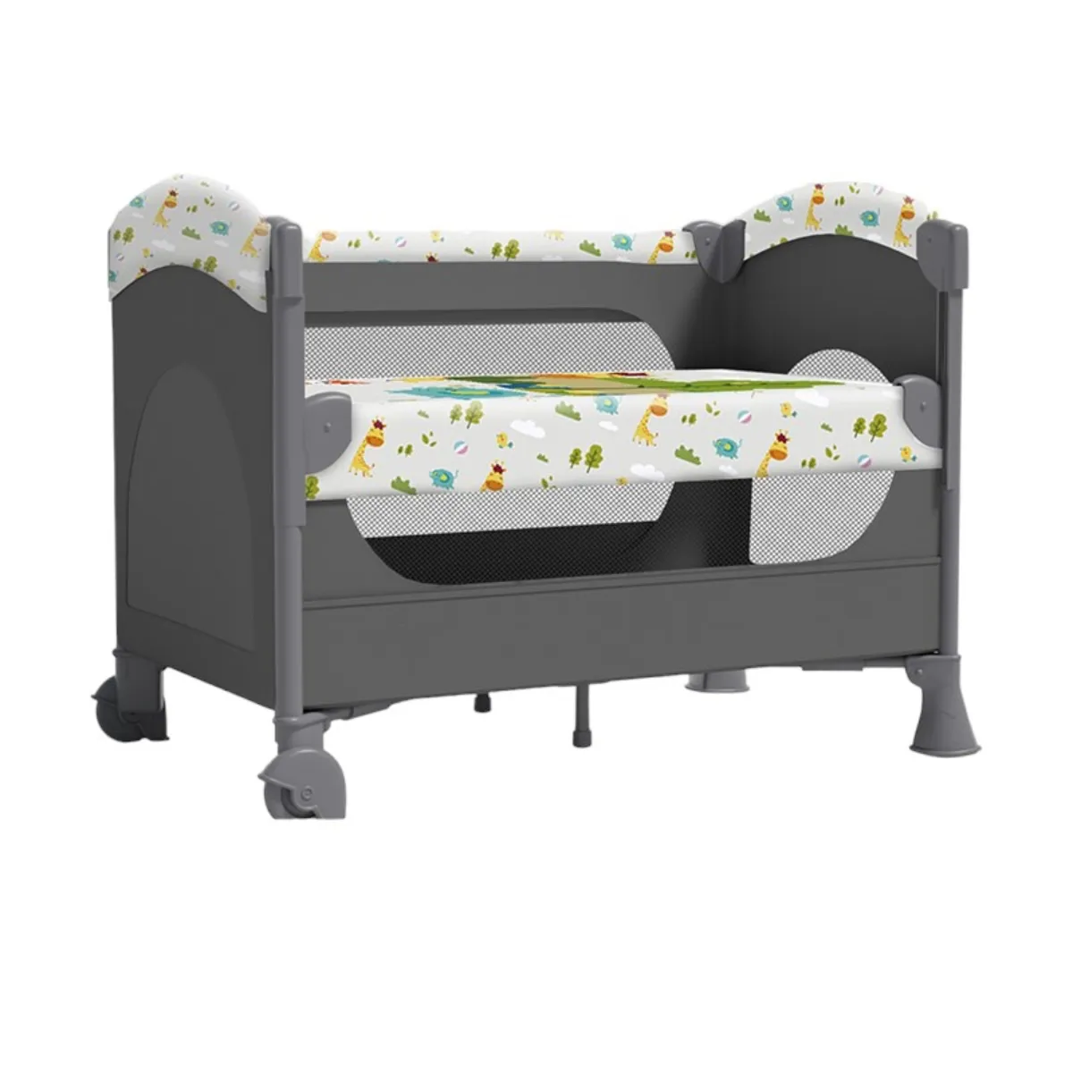 LUBABYCAS - Cuna Colecho Corral 3 En 1 Lubabycas Jirafa