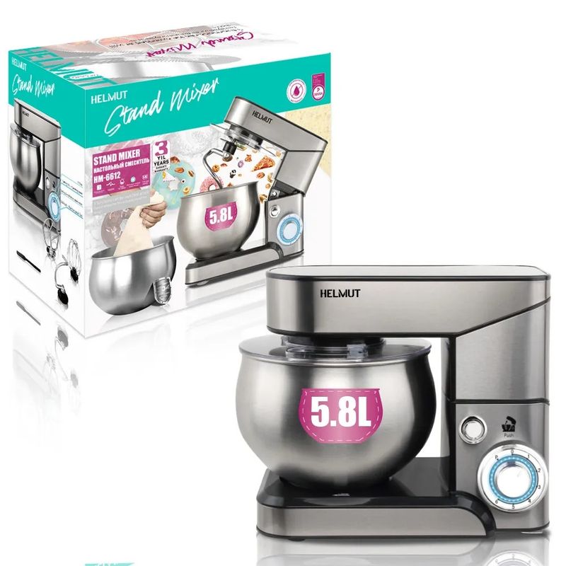 GENERICO - Batidora Stand Mixer 58L HM-6612 Helmut