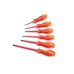 TOTAL - Juego De 6 Destornilladores Aislados
