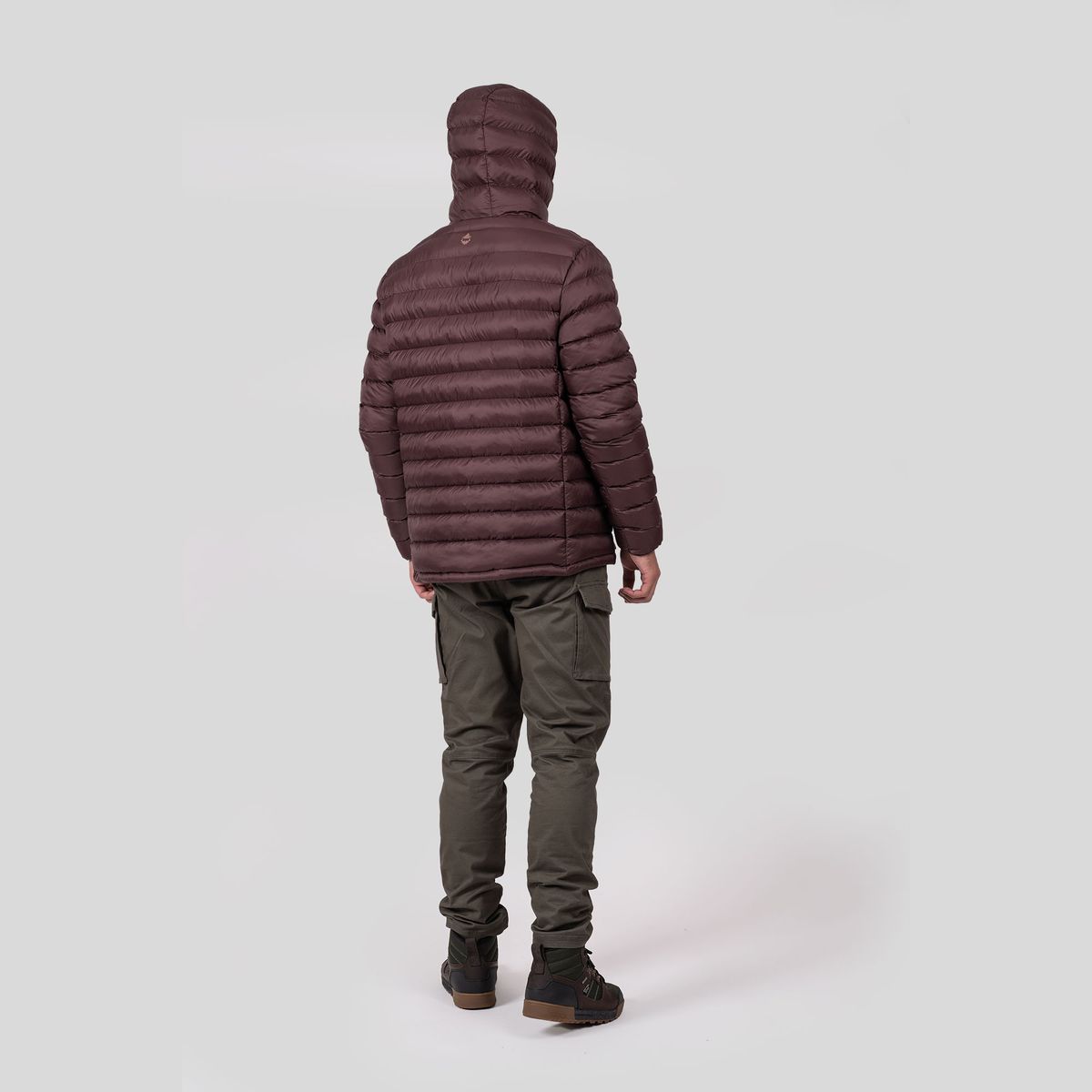 GNOMO - Chaqueta Hoodie Foldall Hombre Burdeo Gnomo