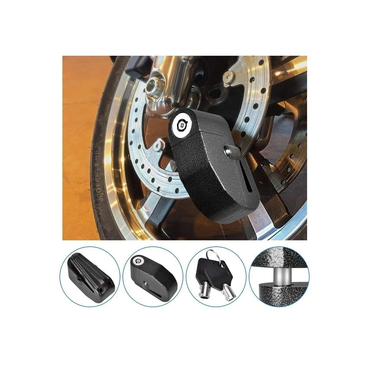 Candado alarma para moto, scooter y Bicimotos Sodimac Chile