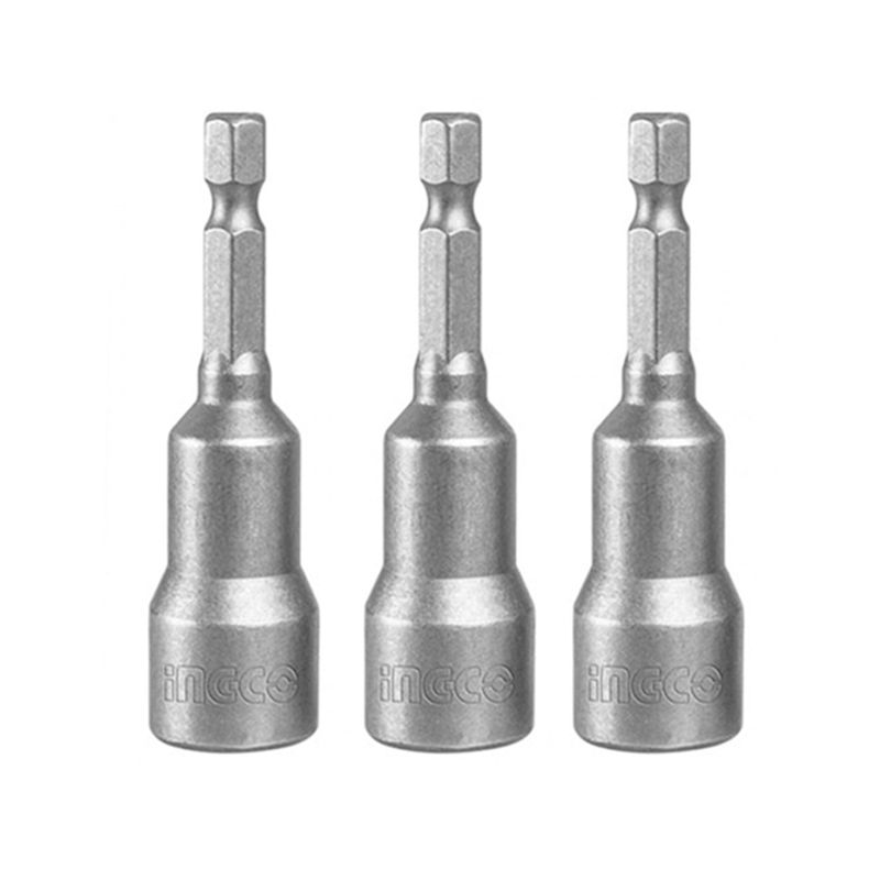 INGCO - Adaptadores Para Taladro 8mm Punta Magnetica 3 Piezas Ingco