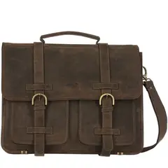 ROCKFORD - Maletín Cuero Hombre Ks Pocket Café