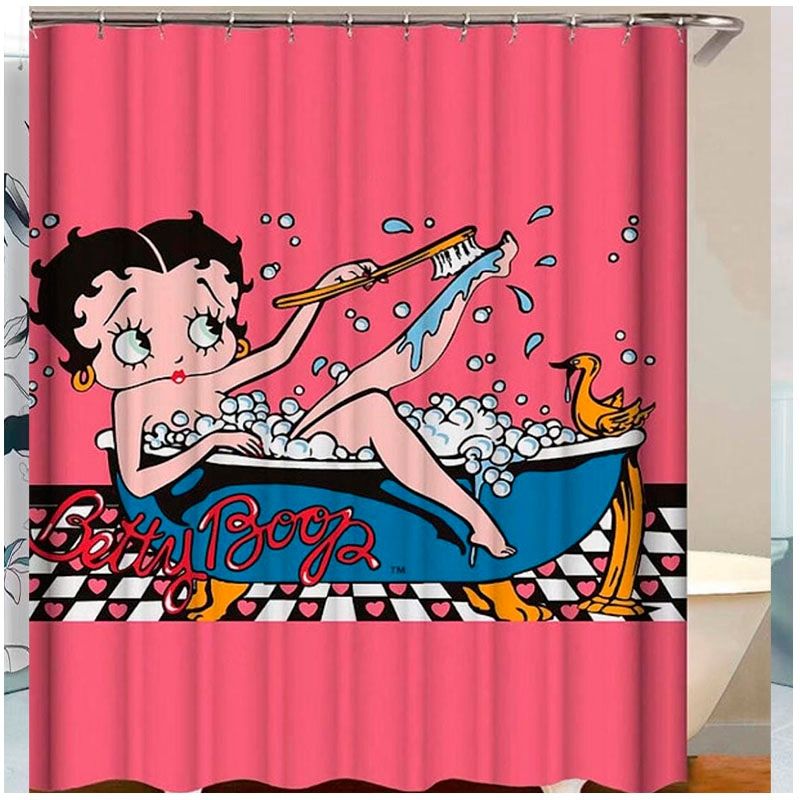 GENERICO - Cortina De Baño Genero Impermeable Betty 180 cm
