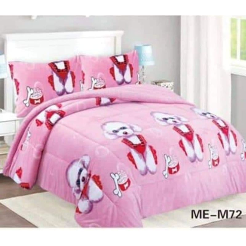 GENERICO - PLUMONES CON CHIPORRO Y POLAR PLUSH INVIERNO  1.5 PLAZA