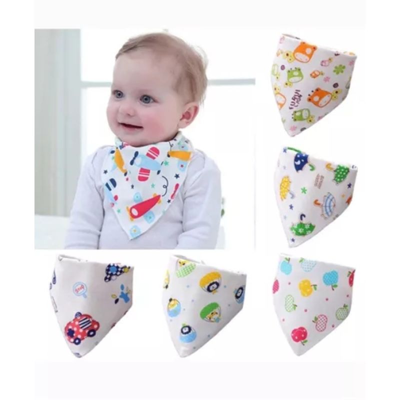 GENERICO - Bandana De Bebe O Babero Algodón 6 Und Boton NIÑA